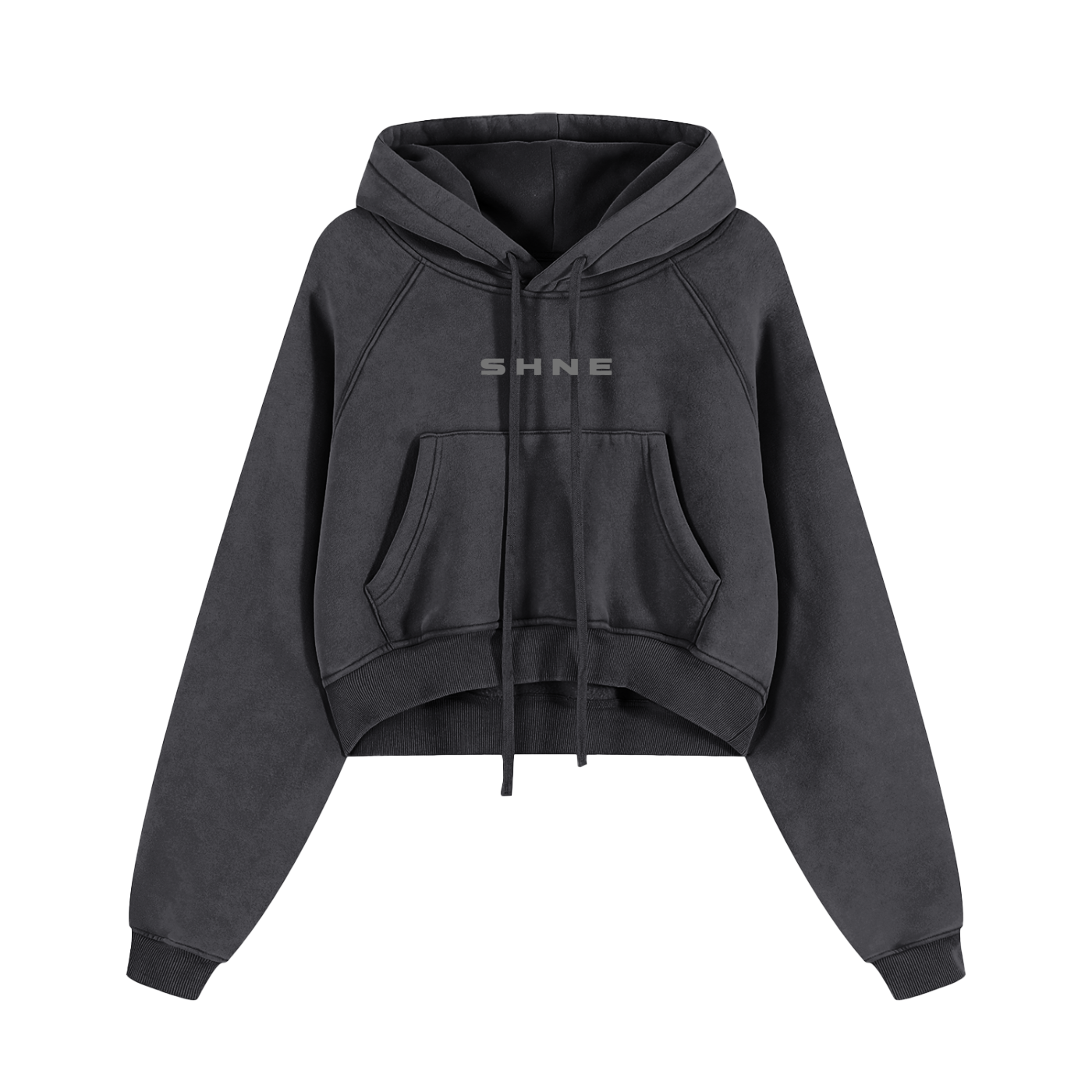 The Glyph | Snow Washed Crop Hoodie