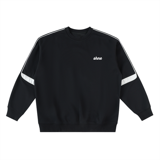 shne | Oversized Crewneck Taped Sweatshirt