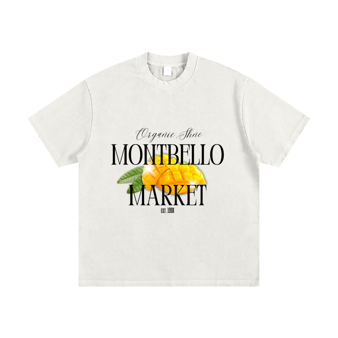 Montbello Market | Heavyweight Vintage Frayed Tee